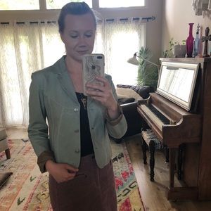 Vintage Wilson’s Leather Baby Blue Jacket